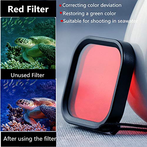 FitStill Dive Filter 3-Pack for GoPro Hero10 / Hero9 Waterproof Housing Case,Enhances Colors for Various Underwater Video and Photography