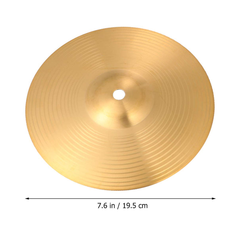 EXCEART Hi Hat Cymbals Crash/Ride Cymbal Brass Sturdy Hi-hat Cymbal for Drum Players Percussion Drum, 8 Inches 19.5 x 19.5 x 0.2 cm