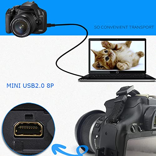 Replacement Camera Transfer Data Sync Charging Cable Cord Compatible with Sony Cybershot Cyber-Shot DSCH200, DSCH300,DSCW370,DSCW800,DSCW830,DSC-H200,DSC-H300,DSC-W370,DSC-W800,DSC-W830 Digital Camera