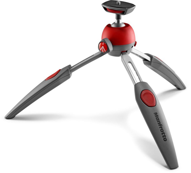 Manfrotto PIXI EVO 2-Section Mini Tripod, Red (MTPIXIEVO-RD)