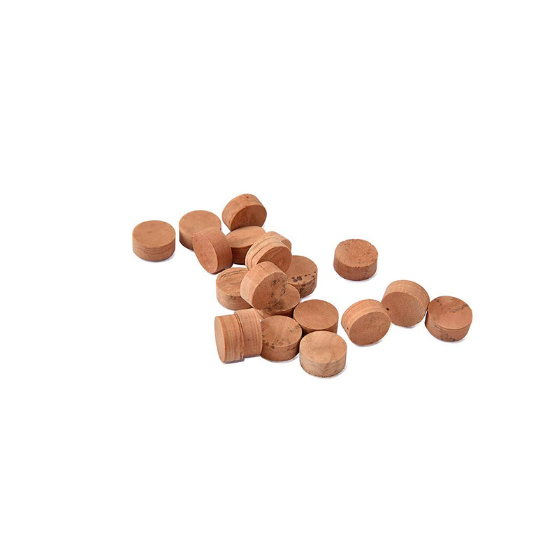 Alnicov 20Pcs Saxophone Cork Mats Trumpet Cornet Water Key Spit Value Cork Pads For Brass Instrument Parts Repair Accessories