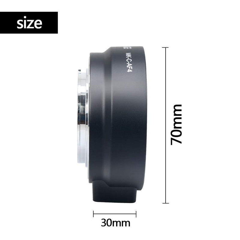 Mcoplus MK-C-AF4 Electronic Auto-Focus EOS M Mount Adapter for Canon EF/EF-S D/SLR Lens to Canon EOS M Cameras,Included EOS M100 M50 M6 M5 M3 M2 M1 EOS M Adapter