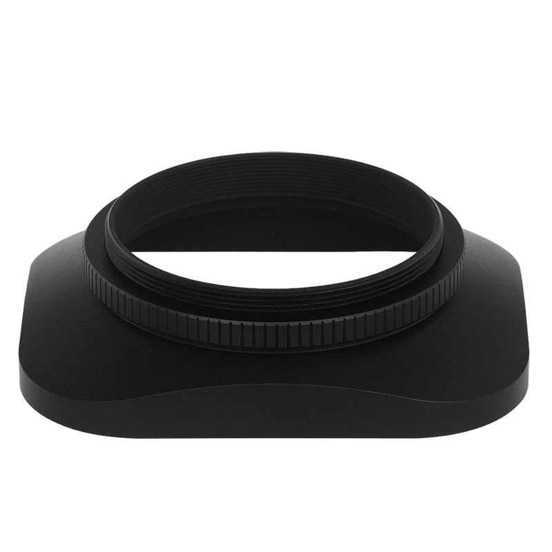 Haoge LH-B46T 46mm Square Metal Screw-in Lens Hood with Cap for Leica Summilux-M 35mm f/1.4 50mm f1.4 E46, Summarit-M 90mm f/2.5 75mm f2.5 E46, Summicron-M 28mm F2 E46, Voigtlander 35mm f/1.7 28mm f2