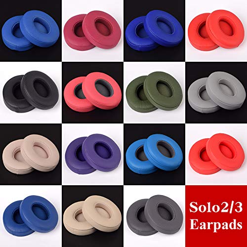 [AUSTRALIA] - Solo 2/3 Wireless Earpads - Replacement Ear Cushion Cover Pad Compatible for Beats by Dr. Dre Solo3.0 Solo 2.0 Wireless On-Ear Headphones (Purple/Violet) Purple 