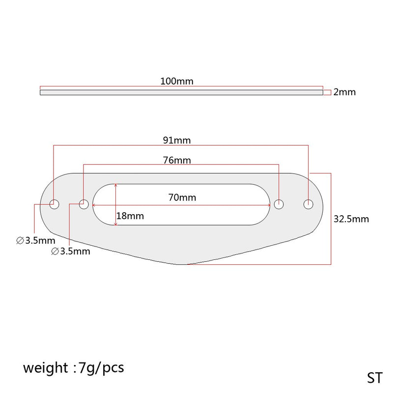 Alnicov Metal Neck Pickup Mounting Ring for Fender Strat Stratocaster Single Coil Pickup Gold