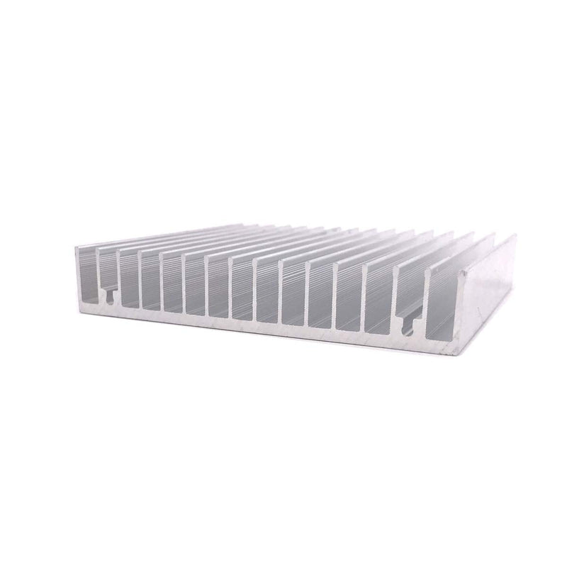 Awxlumv Aluminum Heatsink 100 x 100 x 18mm / 3.94'' x 3.94''x 0.71'' Inch Heat Sinks Radiator for Circuit Board and Transistor Semiconductor Devices with 16 pcs fins - Sliver 100*100*18