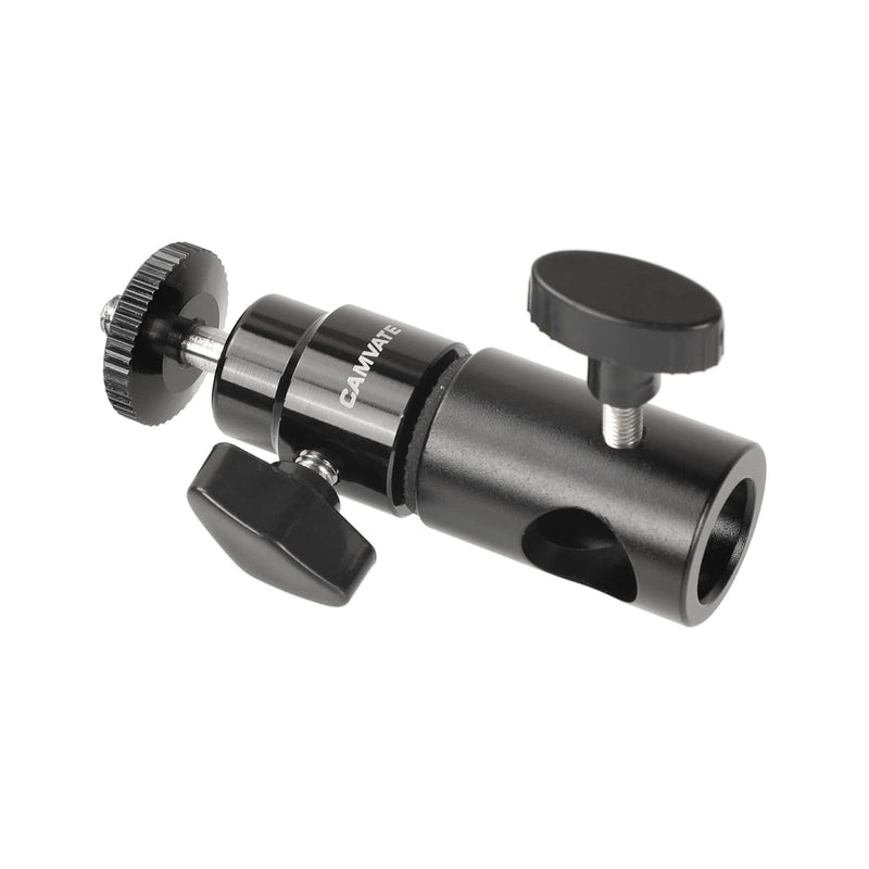 CAMVATE Light Stand Mount Articulated 1/4''-20 Mini Ball Head for Monitor/LED Light