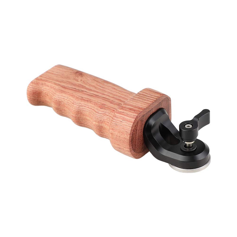 CAMVATE Wooden Grip with Rosette M6 Thread Connection for DLSR Camera Shoulder Mount Rig(Right Hand)