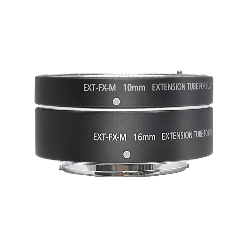 mcoplus EXT-FX-M Metal Auto Focus AF Fuji Macro Extension Tubes Set(10+16mm) for Fujifilm Fuji X-Mount X-T2,X-T20,X-T3,X-T30, XT1,X-T100 X-H1 X-PRO2 X-A5 X-A3 X-A2 X-A10 X-E3 X-E2 X-E2S X-M1