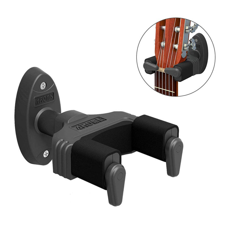 OTraki Guitar Wall Mount Bracket Auto Lock Guitar Wall Hook Hanger Stand Instrument Support for Electric Acoustic Guitar, Bass