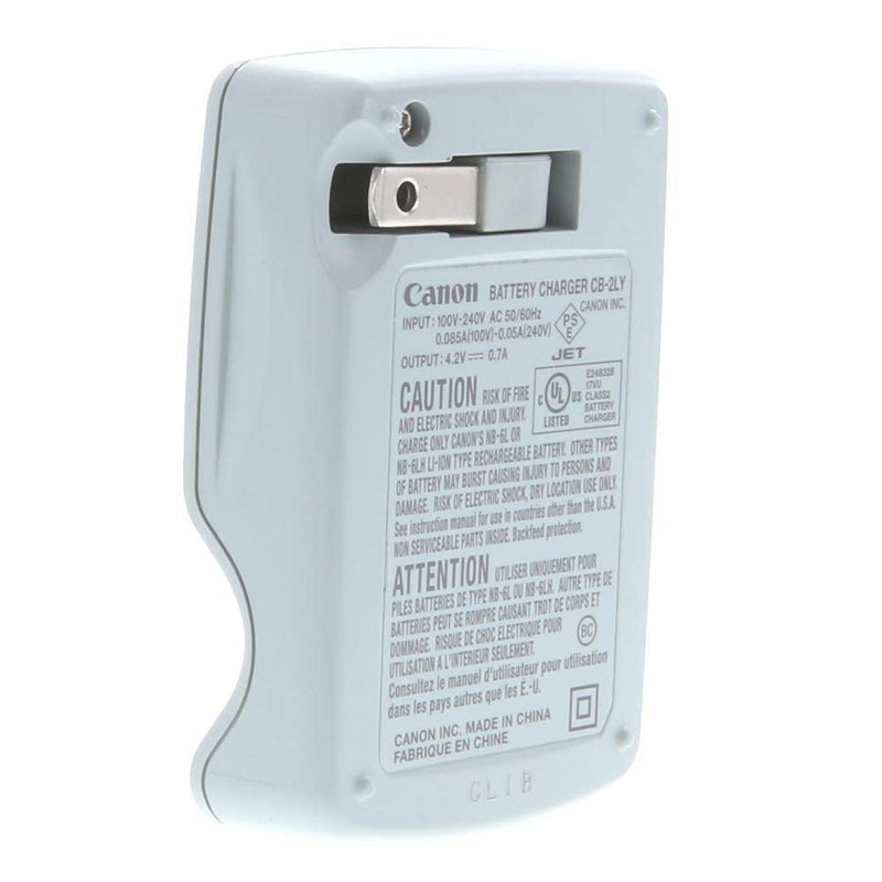 CB-2LY Charger for NB-6L NB-6LH Li-ion Battery compatible with PowerShot D10 D20 S90 S95 S120 SD770 IS SD980 IS SD1200 with Bonus Items.
