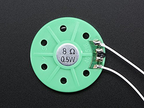 Thin Plastic Speaker with Wires 8 ohm 0.5W 40mm(Pack of 2)