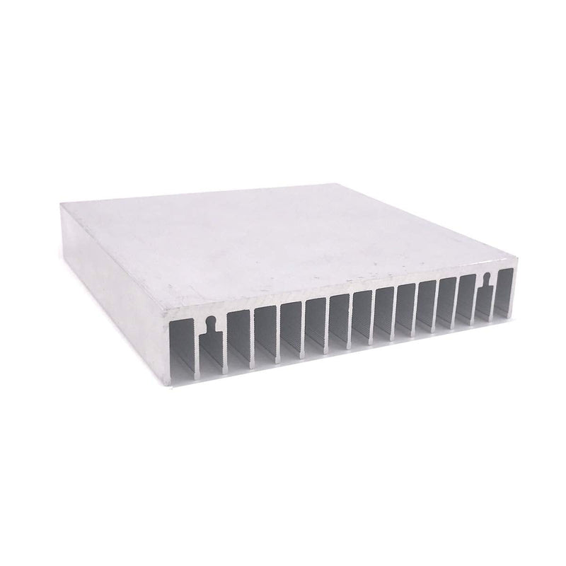 Awxlumv Aluminum Heatsink 100 x 100 x 18mm / 3.94'' x 3.94''x 0.71'' Inch Heat Sinks Radiator for Circuit Board and Transistor Semiconductor Devices with 16 pcs fins - Sliver 100*100*18