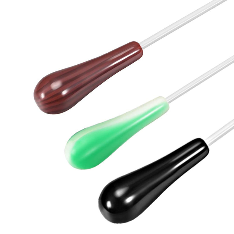 uxcell Music Conductor Baton 39cm/15.35inch Length Red Black Green Resin Handle Music Conducting Baton 3pcs