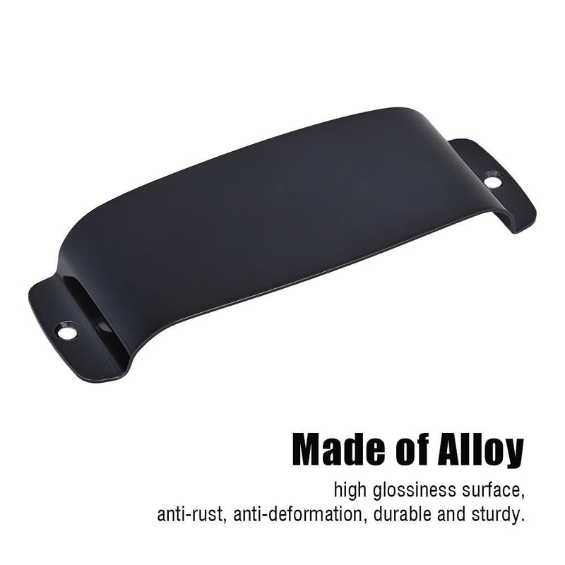 Bass Pickup Cover for Guitar, Durable Alloy Pickup Cover Protector Replacement Part (Black)
