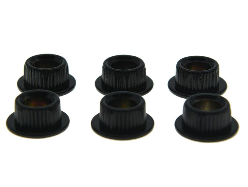 Dopro Metal Black 10mm Guitar Tuners Conversion Bushings Adapter Ferrules for Vintage Guitar Tuning Keys