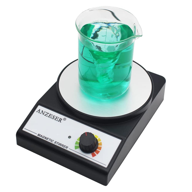 ANZESER Magnetic Stirrer with 4PCS Stir Bars Set Stir Plate with Stir Bar Retriever (NO Heating) 3000mL Magnetic Mixer 3000RPM Lab Stirrer