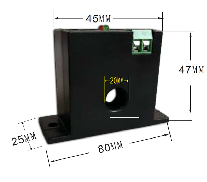 [AUSTRALIA] - Current Sensing Relay AC Current Sensing Switch 0-200A Normally Closed Amp Sensor Monitoring Relay (M3086) M3086 