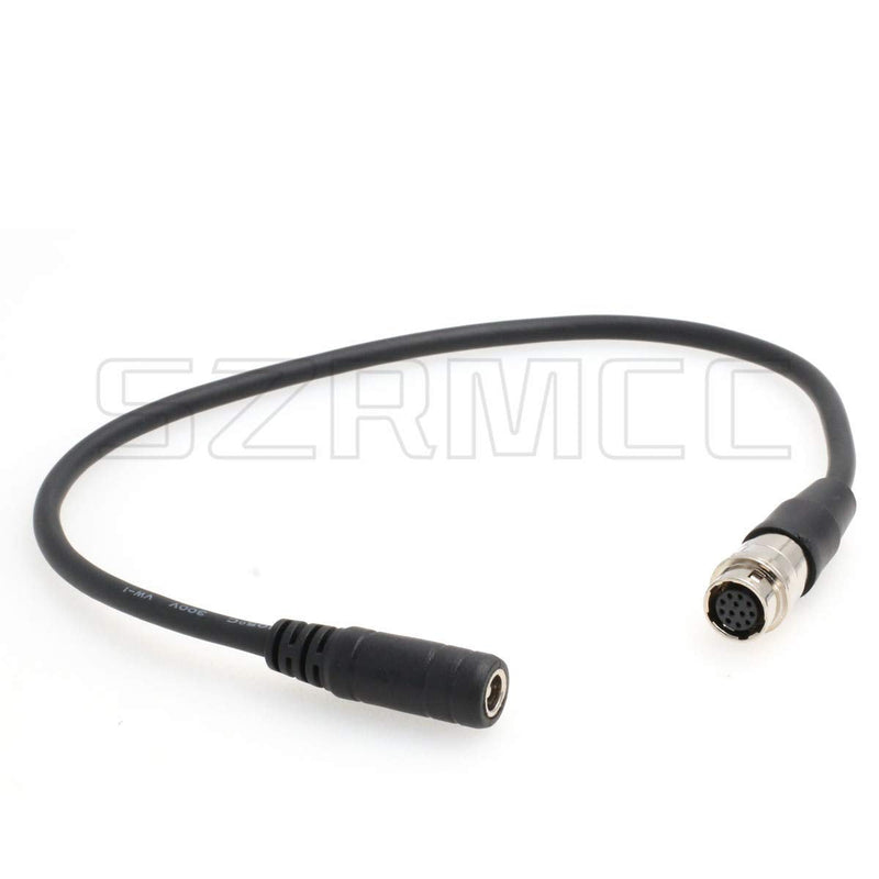 SZRMCC DC 5.5x2.1mm 12V to 12 Pin Hirose Power Cable for Canon Fujinon Nikon B4 2/3" Mount Lens