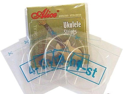 Alice UKULELE STRINGS AU04 standard uke string set - full set 4 clear nylon strings