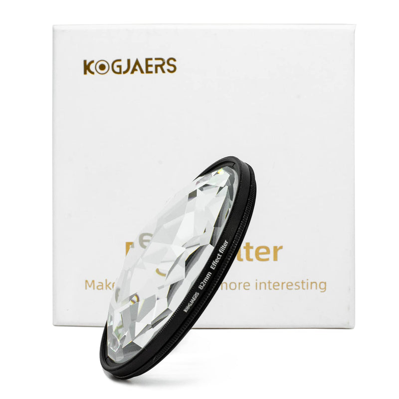 KOGJAERS Prism Glasses Kaleidoscope Prism 82mm Change The Number of Subjects Photography Prism Filter Accessories Kaleidoscope Filter