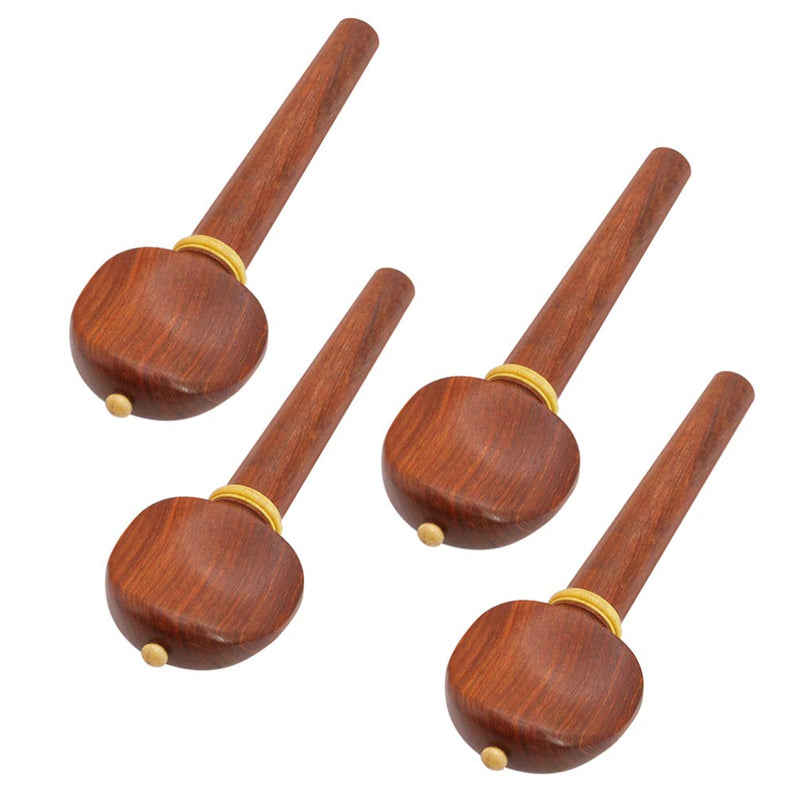 SUPVOX 4pcs Cello Pegs Ebony Rosewood Tuning Pegs Musical Instruments Cello Replacement Parts Accessories