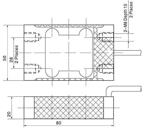 [AUSTRALIA] - High Accuracy C3 Single Point Load Cell Platform Scale Force Sensor L6H5 8KG 