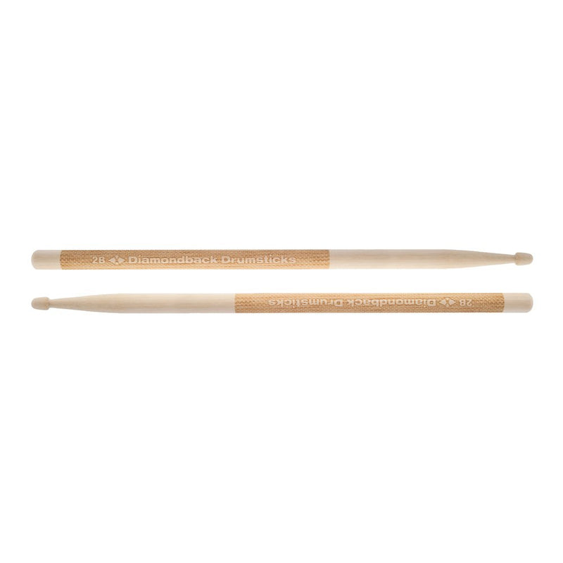 Diamondback Drumsticks Hickory Laser Engraved Drum Sticks (2B)