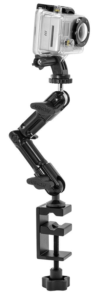 Arkon Adjustable Heavy Duty Clamp Mount for GoPro Hero Action Cameras Retail Black