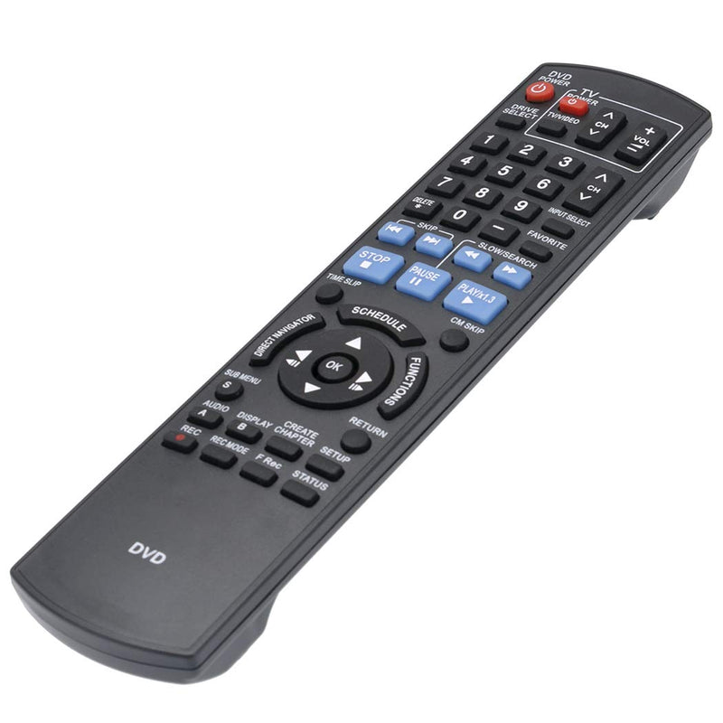 N2QAYB000197 Replace Remote fit for Panasonic DVD Recorder DMR-EZ485V DMR-EZ48 DMR-EZ485 DMR-EZ48V DMR-EZ485VK DMR-EZ48VK DMR-EZ37V DMREZ485V DMREZ48 DMREZ485 DMREZ48V DMREZ485VK DMREZ48VK