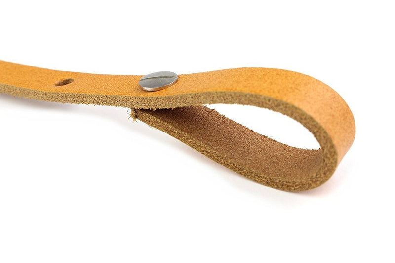 LeatherGraft 49” Length Tan Brown Genuine Leather Classic Mandolin Ukulele Instrument Strap