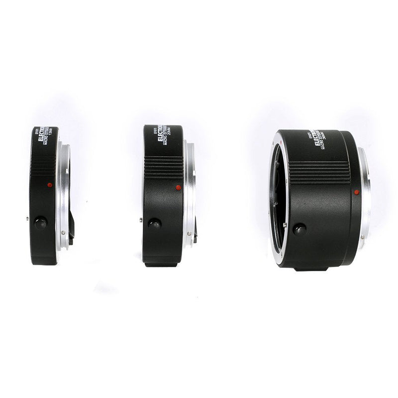 [AUSTRALIA] - FocusFoto Electronic Macro AF Auto Focus Automatic Extension Tube (13mm & 20mm & 36mm) Set DG for Canon EOSEF EF-S Mount Lens DSLR Camera 7D Mark II, 5D III IV, 1300D, 760D, 750D, 700D, 80D, 77D etc. 
