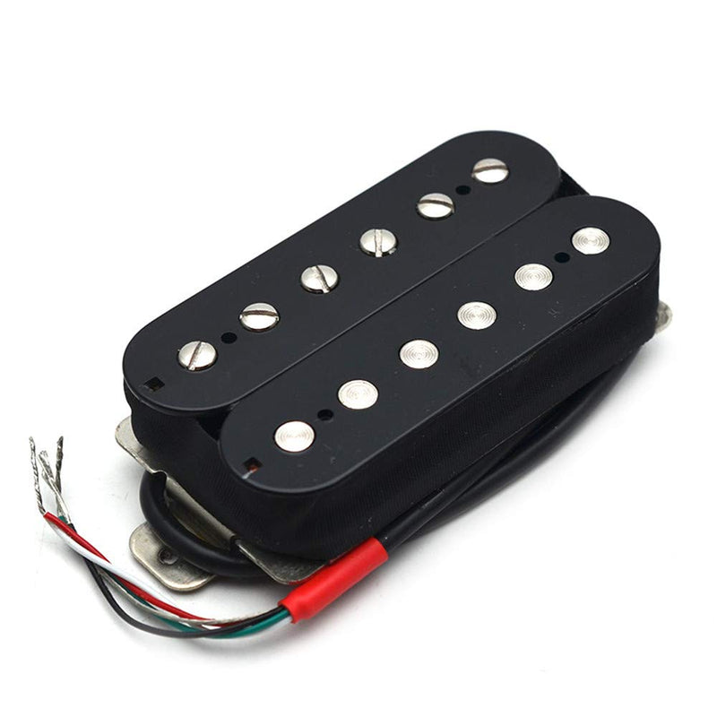 SAPHUE Alnico 5 Humbucker Pickup Double Coil Electric Guitar Pickups Set with Neck and Bridge with Prewired and Screws Parts Accessories Kit Black