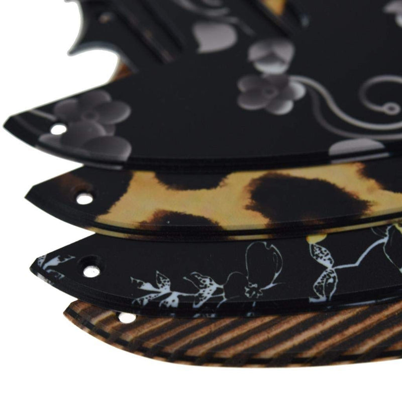 Dopro 8 Hole Tele Guitar 3D Printed plastic pickguard Scratch Plate fits USA/Mexican Fender Telecaster Flower Pattern