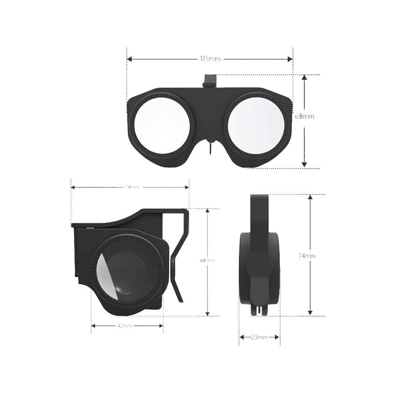 VR Headsets Compatible with All Smartphones-Virtual Reality Headsets Google Cardboard Upgrade-Mini Exquisite Light Weight,Mini 3D VR Glasses,2 Pack 2Pack-mini-VR