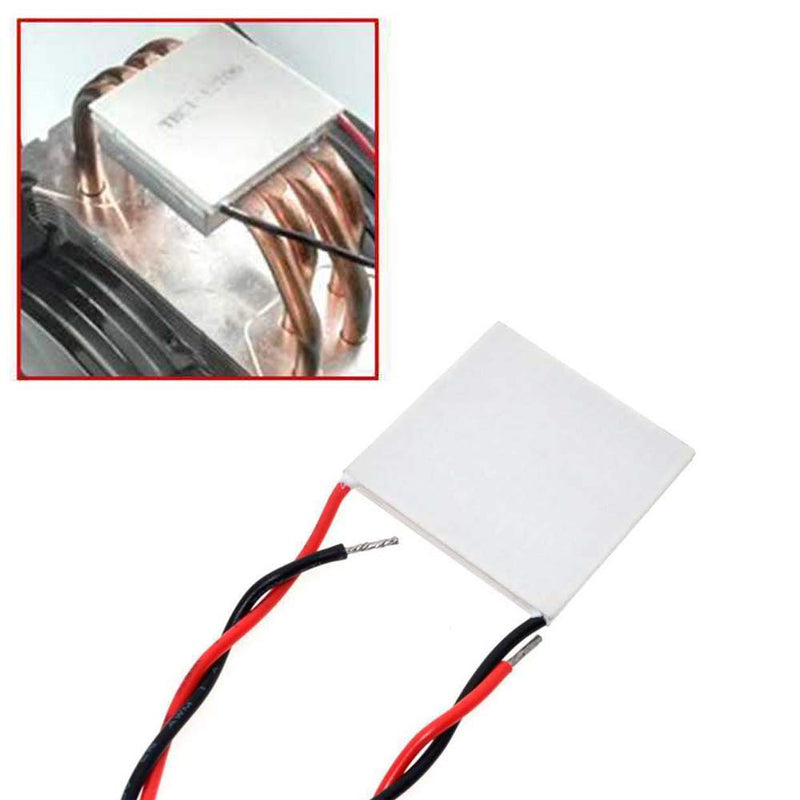 Acxico 10Pcs TEC1-12706 Semiconductor Refrigeration Tablets Heatsink Thermoelectric Cooler Cooling Peltier Plate Module 40x40MM