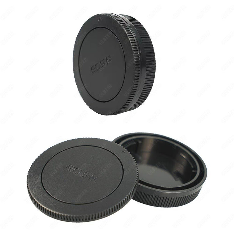 [AUSTRALIA] - Body Cap & Rear Lens Cover for Canon EOS M50 Mark II M200 M100 M50 M6 Mark II M6 and More Canon EF-M Mount Camera and Lens 