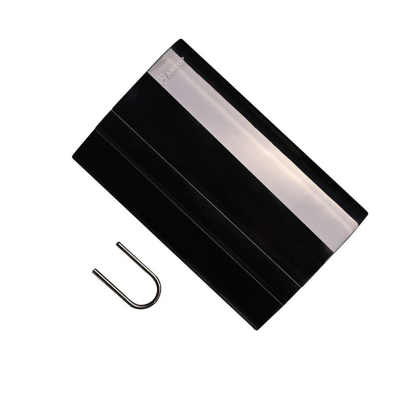 ANTOP Antenna Inc. AT-212FM Curved Panel AT-212FM Indoor Amplified AM/FM Antenna, Black 7.46 x 4.67 x 1.18 in