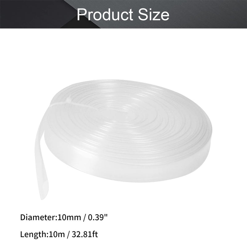 [AUSTRALIA] - Othmro 1Pcs 0.39nch Dia Heat Shrink Tubing 10m, Shrink Ratio 2:1 Clear Electrical Shrink Tubing, Industrial Shrink Tubes for Wires Repairs, Automotive Wiring Long Lasting Insulation Protection 10mm Diameter 10M Length 