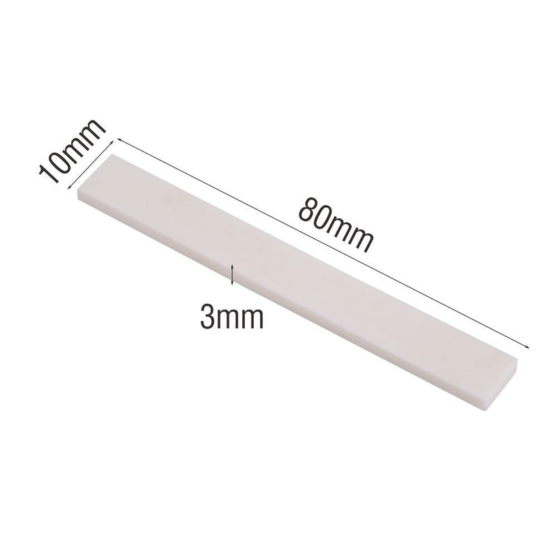 Guitar Bone Saddle 6Pcs Bone Guitar Bridge Saddle Blank for Acoustic Classical Guitar Mandolin Banjo Ukulele