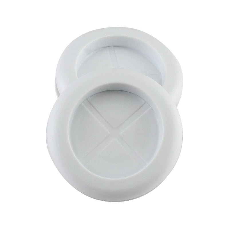 [AUSTRALIA] - Kyuionty 10 Pack 1-3/16" Inside Diameter 1-1/2" Drill Hole Rubber Grommet, Firewall Plug Grommet Rubber Grommets Wire Protection, Double Sided Round (White) White 