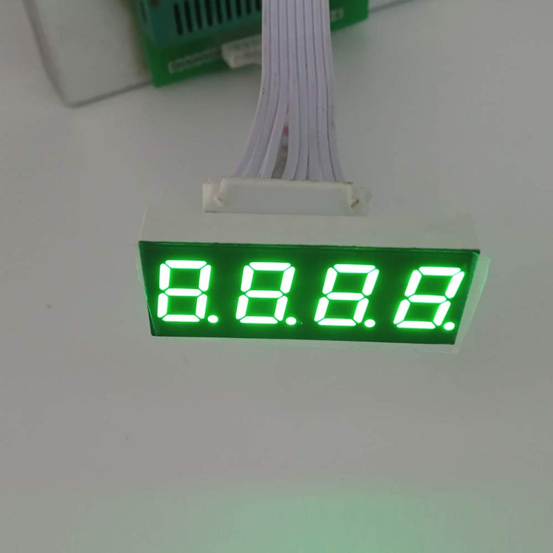 Bright Green 0.63 Inch 7 Segment 12 Pin Led Display 4Bit &3 Bit Common Cathode Display Tube for DIY, Research 4 Pack.