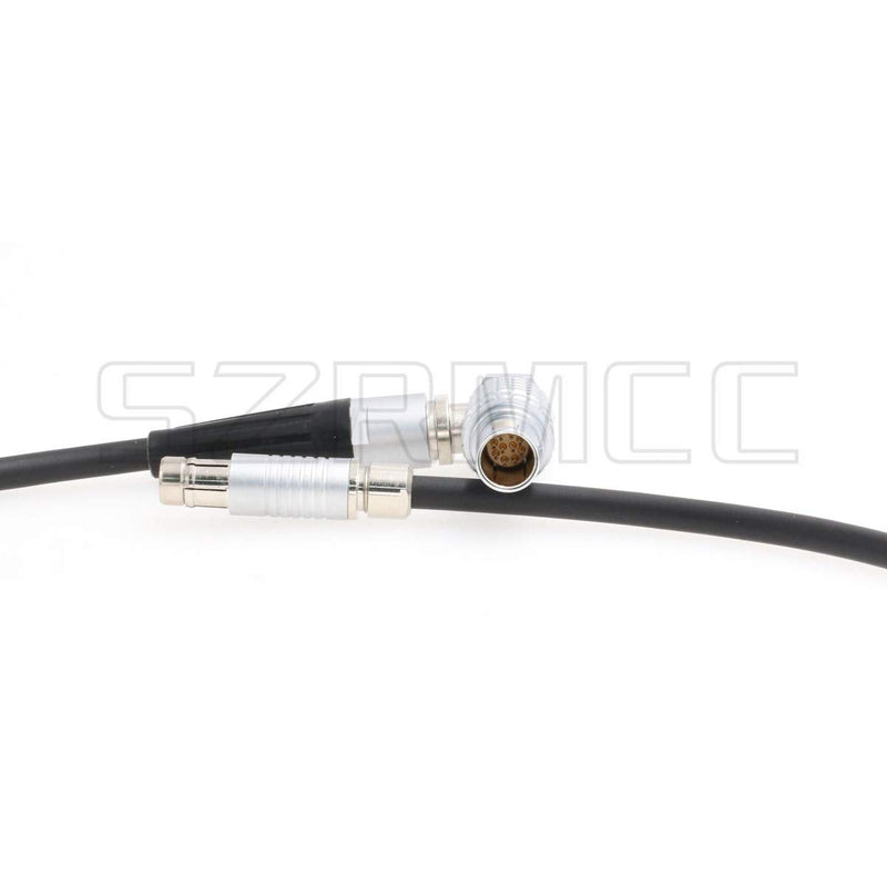 SZRMCC Preston MDR-3 MDR-4 10 Pin to Fischer 3 Pin Run/Stop Power Cable for RED ARRI Alexa Camera (Right Angle) Right Angle
