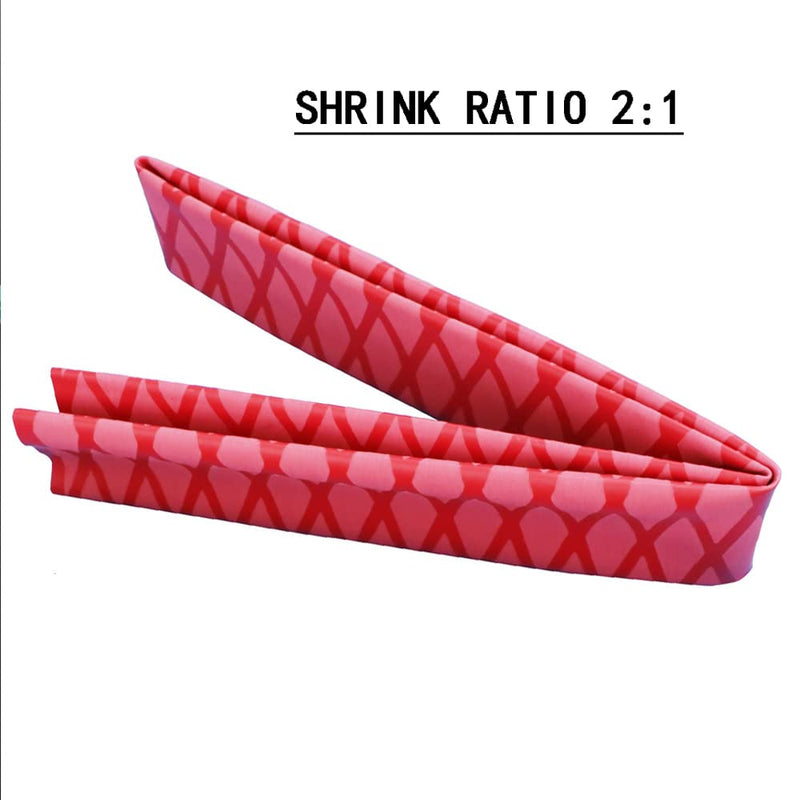 [AUSTRALIA] - WOER 3PCS Fishing Rod Shrink Wrap 2:1 Dia 1.2", 1.4", 1.6" Fishing Rod Grip Wrap Industrial Heat Shrink Tubing Fly Fishing Accessories L:9.8ft Red 3*Φ30mm 