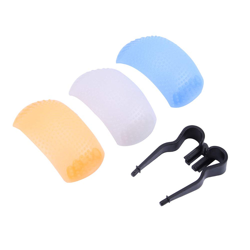 Rodipu Practical 3 Color 8741mm Flash Bounce Diffuser Cover, Flash Diffuser Cover, Pop-Up for Camera Flash Photography