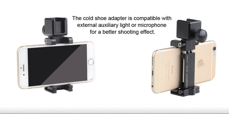 Sunwayfoto CB-01 Cold Shoe Accessory Adapter for Smartphone / Microphone