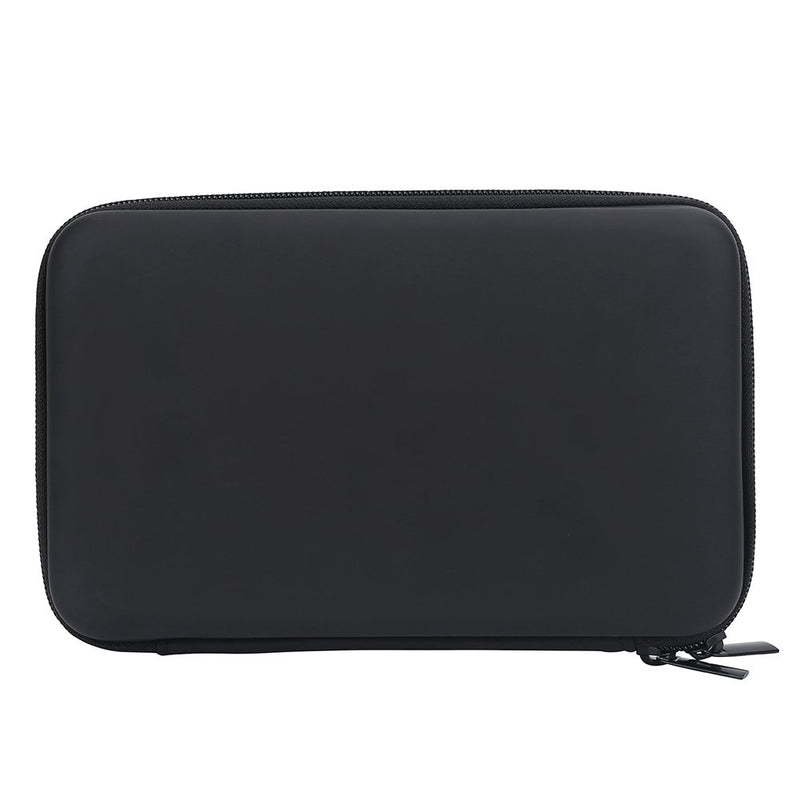 Black Soft Harmonica Zippered Carrying Case, PU Leather Fabric Durable Storage Bag Portable Harmonica Gear Bag for 7 Harmonicas