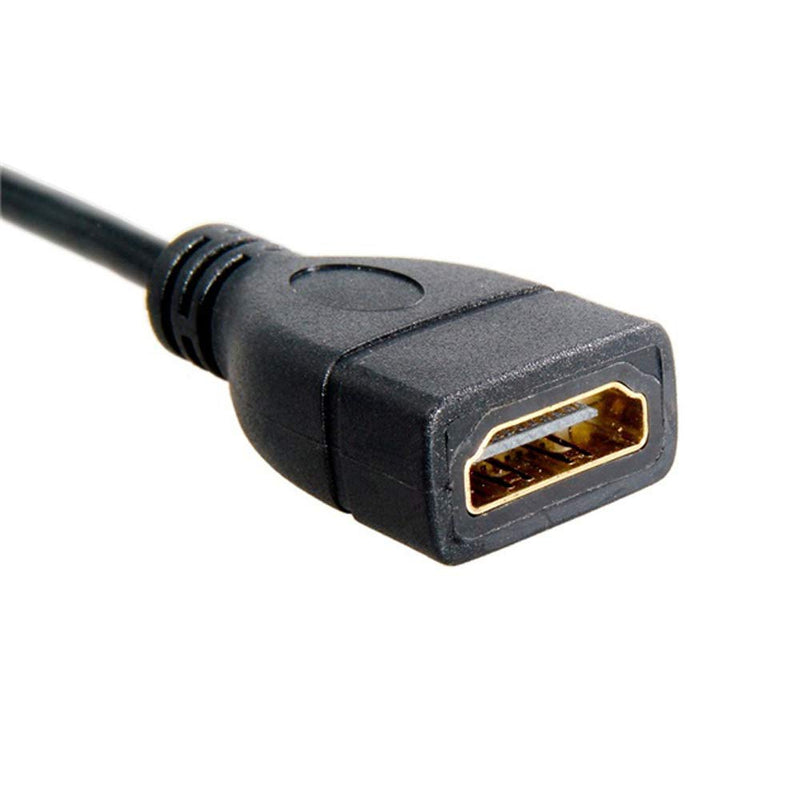 [AUSTRALIA] - CY Micro HDMI to HDMI Cable Adapter HDMI to Micro HDMI Cable for TV Camera 0.33ft Micro HDMI Male to HDMI Female Cable Cord 