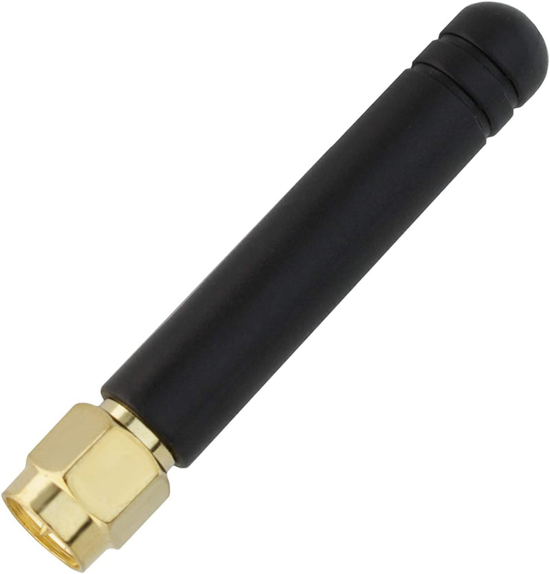 Shopcorp GSM Omni Directional Thumb Antenna with SMA Male Straight Connector – CDMA and WCDMA, 2.5 dBi Gain and 900-1800 MHz (2 Pack) Straight - 2 Pack