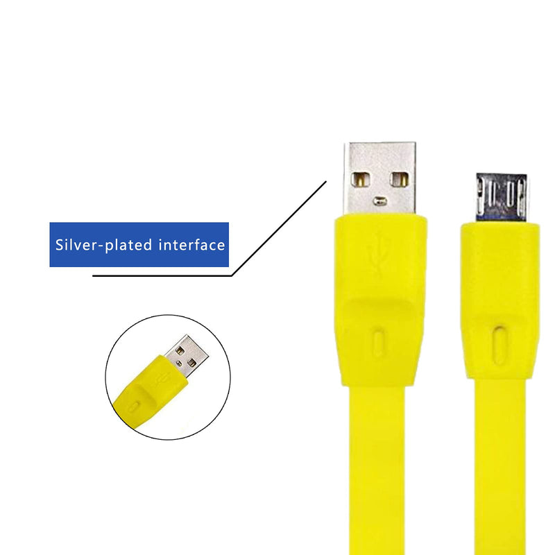 Adhiper UE Boom Replacement Charging Cable Power Cord Cable Extension cord is Compatible for UE Boom Boom2 Megaboom Miniboom Roll Wireless Speaker (Yellow) Yellow